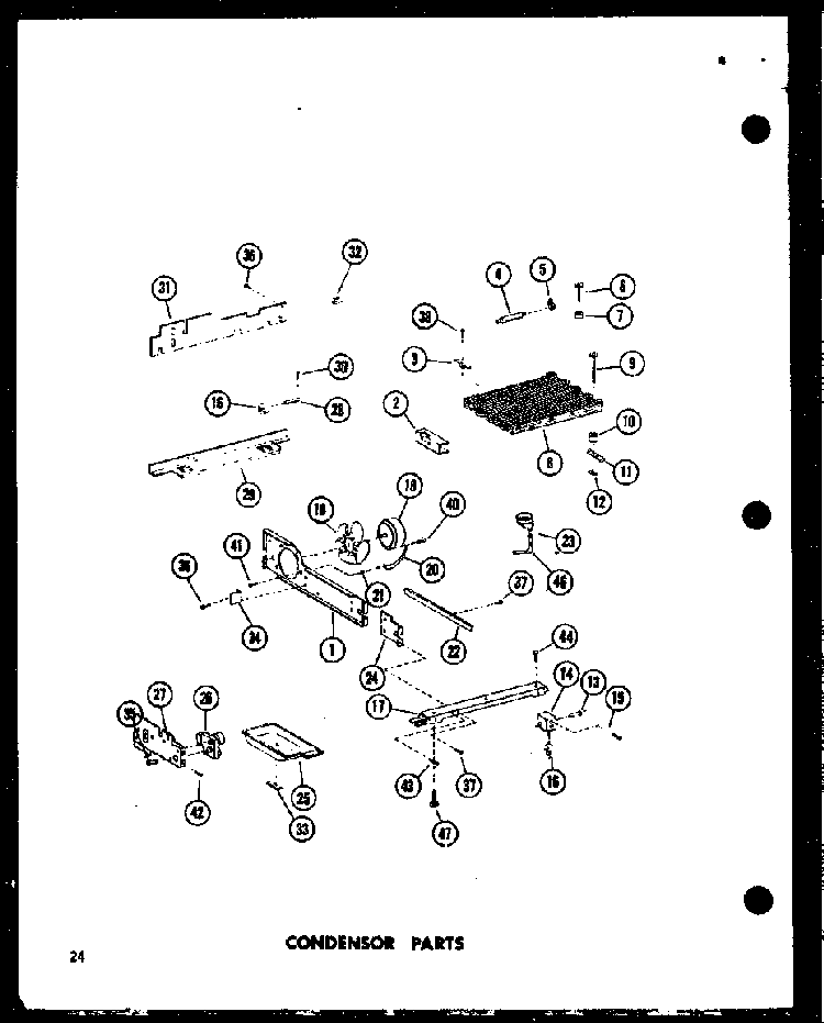 Condensor Parts Diagram and Parts List for SP19E-G-P74870-13WG  Amana Refrigerator