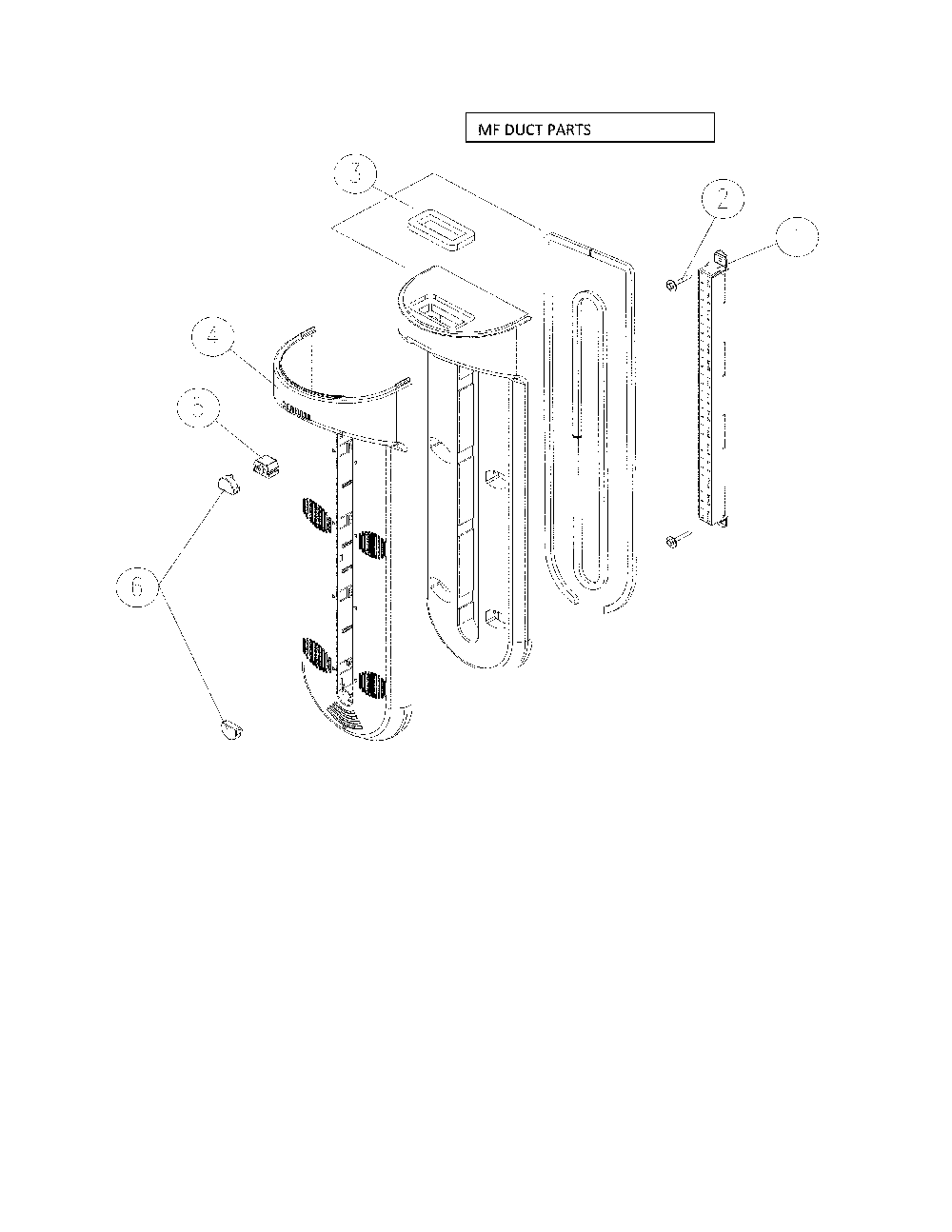 Mf Duct Parts Diagram and Parts List for 11169339812  Kenmore Refrigerator