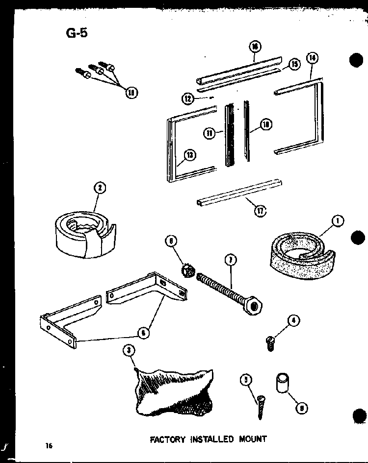 Section 8 Diagram and Parts List for ES216D-3MS P55417-61R Amana Air Conditioner