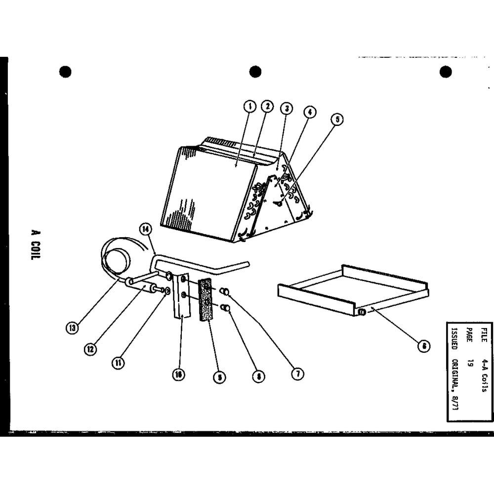 A Coil Diagram and Parts List for EA48XH P52799-5C Amana Air Conditioner