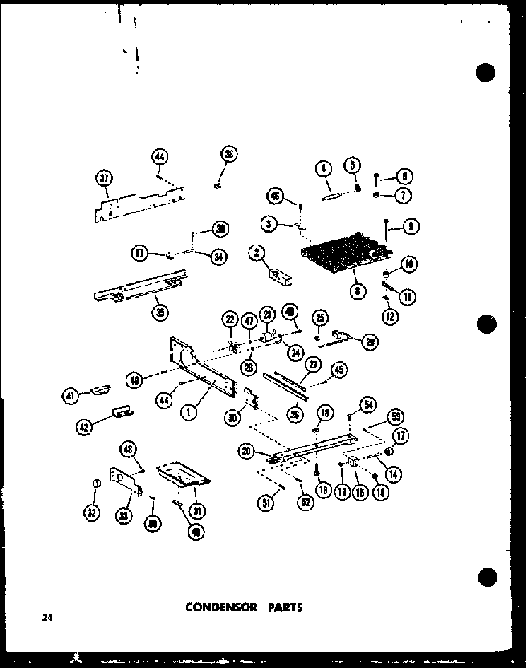 Condensor Parts Diagram and Parts List for ESR22C-G-P73900-10WG  Amana Refrigerator