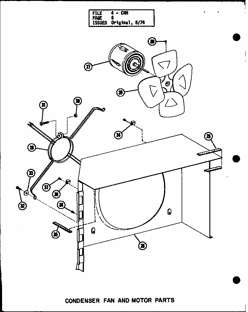 Section 6 Diagram and Parts List for CRH5-1 P58372-43C Amana Air Conditioner
