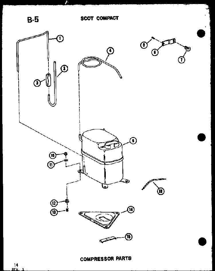 Compressor Parts Diagram and Parts List for ES12-2MS P54974-48R Amana Air Conditioner