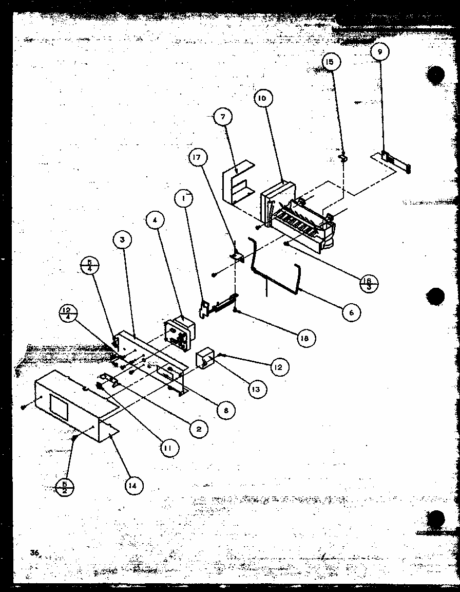 Ice Maker (sbd20mw/p1120201ww) Diagram and Parts List for SBI20M-P1120202W  Amana Refrigerator
