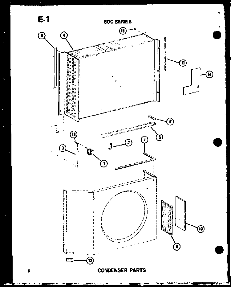 Condenser Parts Diagram and Parts List for ES619-3S P67119-16R Amana Air Conditioner