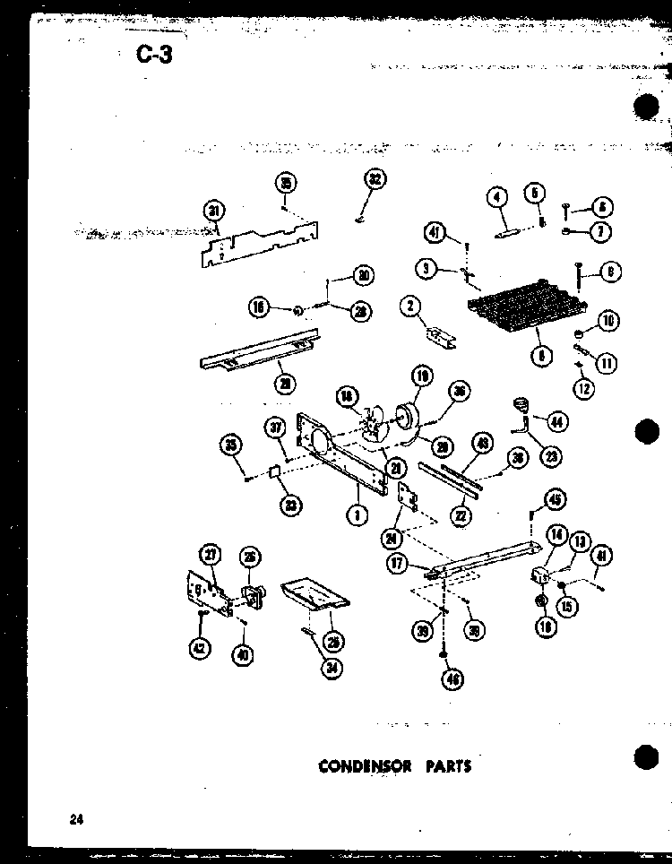 Condensor Parts Diagram and Parts List for SDI22E-L-P74870-6WL  Amana Refrigerator