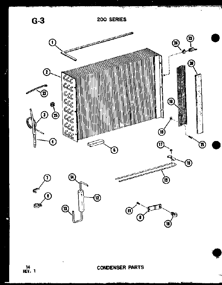 Section 6 Diagram and Parts List for ES216D-3MS P55417-61R Amana Air Conditioner