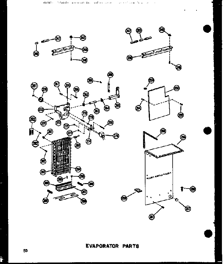 Evaporator Parts Diagram and Parts List for SDI22N-1-C-P60230-91WC  Amana Refrigerator