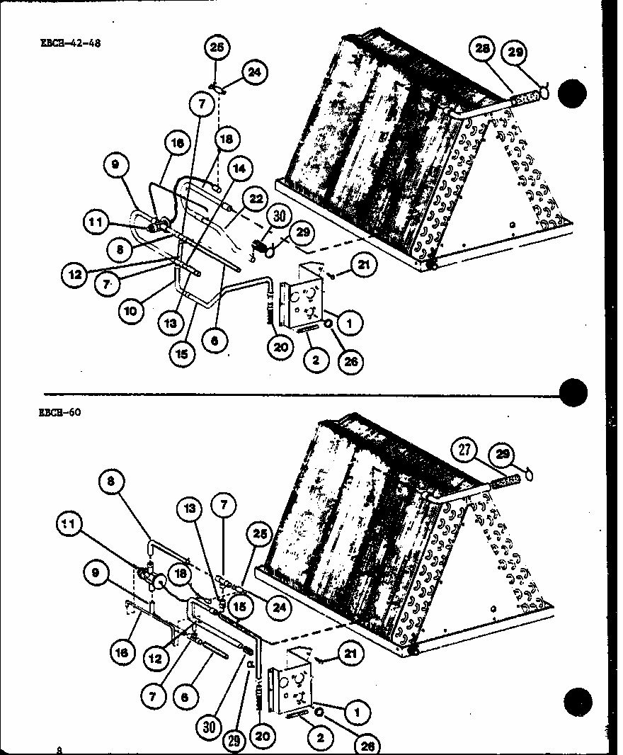 (ebch4210ma/p9999501c) (ebch6010ma/p9999503c) Diagram and Parts List for D67770-1 P67770-1 Amana Air Conditioner