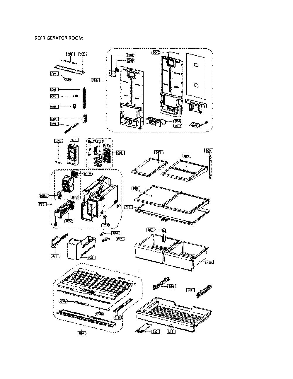 Refrigerator Parts Diagram and Parts List for 11173037911  Kenmore Refrigerator