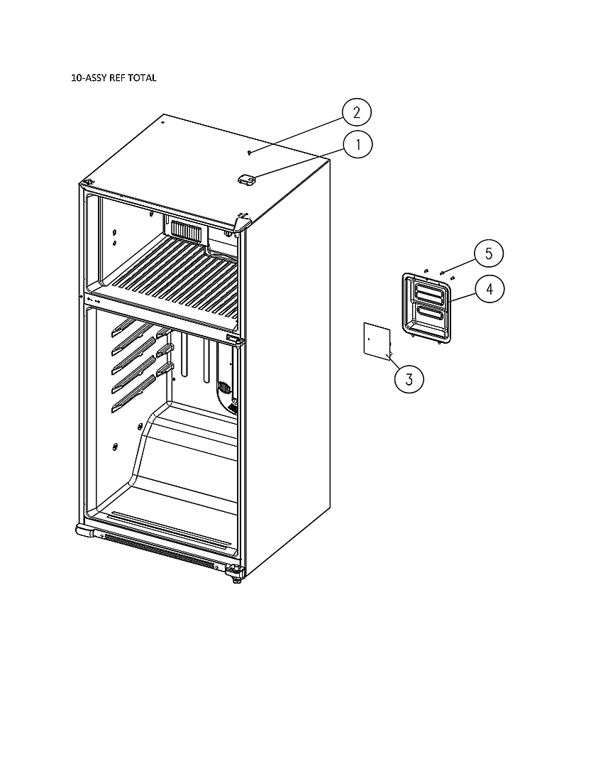 Refrigerator Total Diagram and Parts List for 11161269220  Kenmore Refrigerator