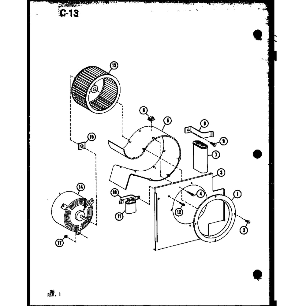 Diagram 8 Diagram and Parts List for 912-5E35S P67120-5R Amana Air Conditioner
