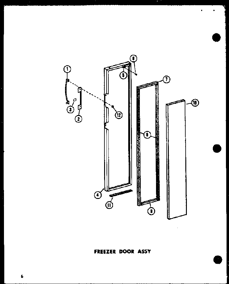 Section 8 Diagram and Parts List for SP19E-L-P74100-2WL  Amana Refrigerator
