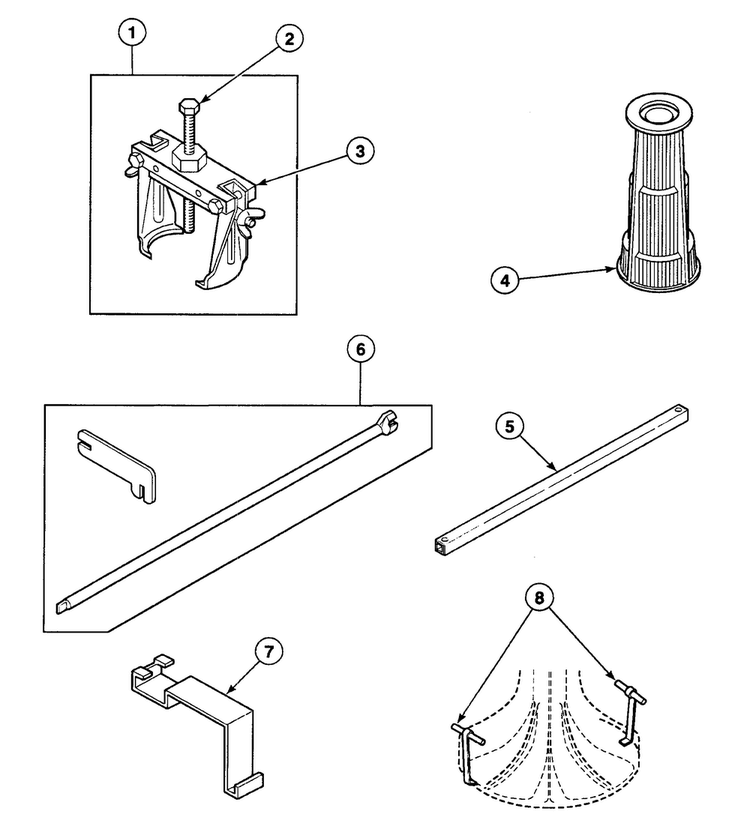 Tools 2 Diagram and Parts List for SWT421WA  Speed Queen Washer