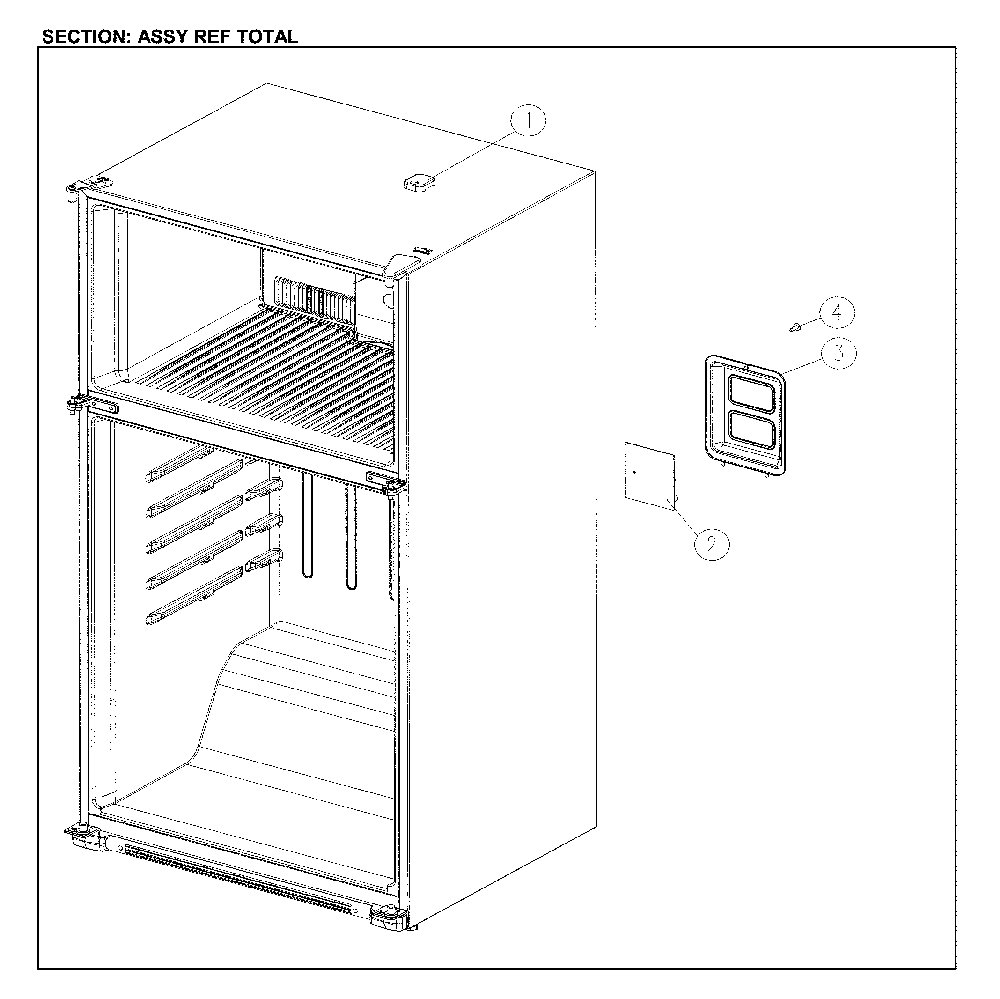 Refrigerator Assembly Diagram and Parts List for 11161209713  Kenmore Refrigerator