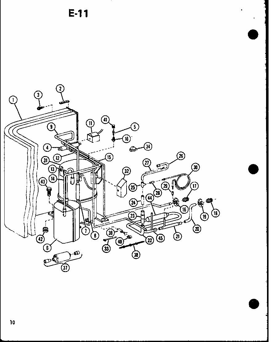 (erhq30-w01b/p68522-3c) (erhq36-w01b/p68522-4c) Diagram and Parts List for ERQH18-W01B P68522-1C Amana Air Conditioner