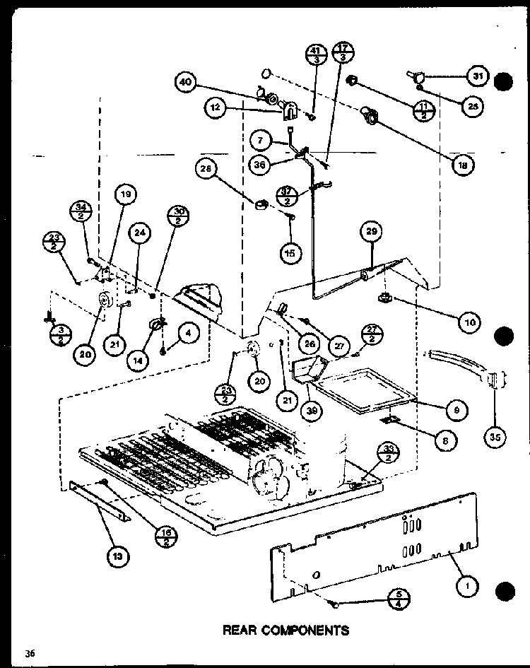 Section 26 Diagram and Parts List for CIC-4H-P7621308W  Amana Refrigerator