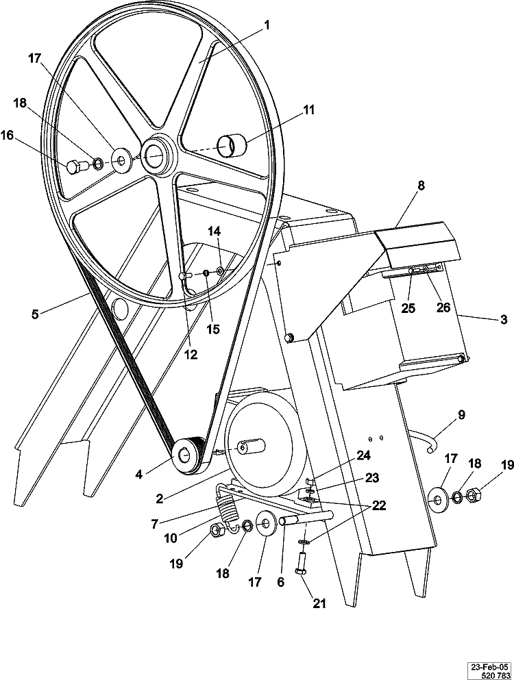 MOTOR & BASKET PULLEY Diagram and Parts List for  Maytag Washer