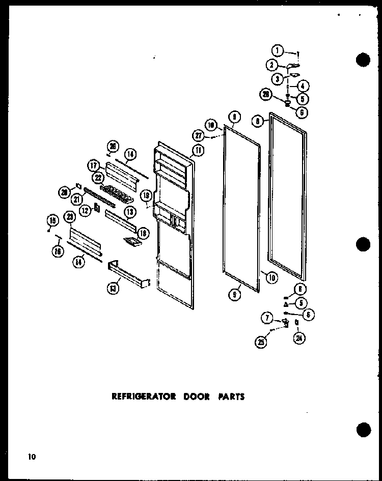 Section 2 Diagram and Parts List for SP19E-L-P74100-2WL  Amana Refrigerator