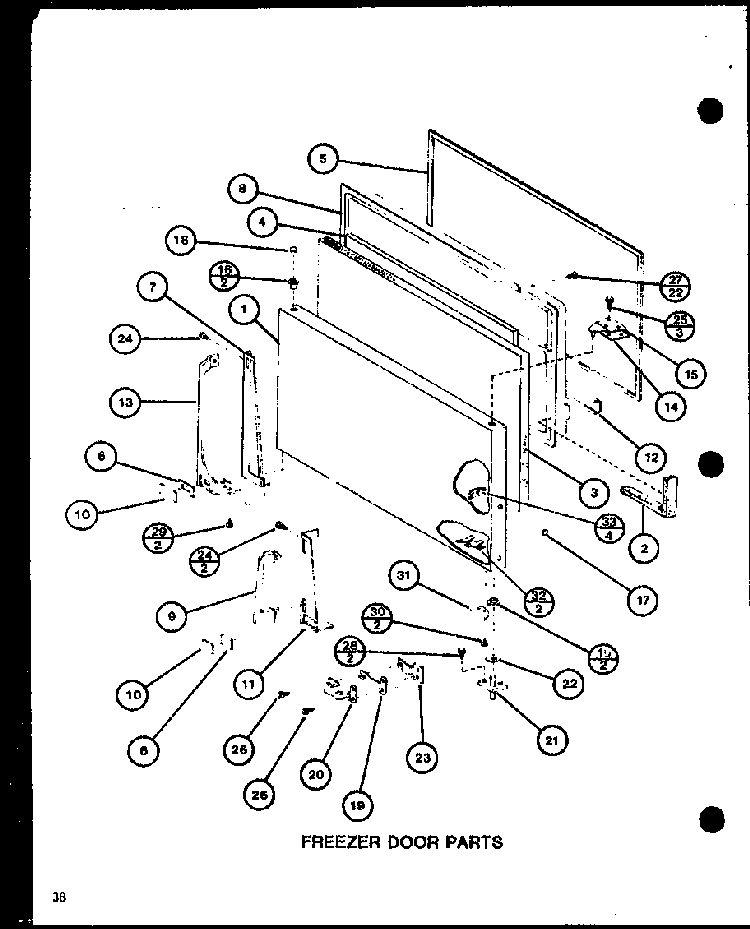 Section 17 Diagram and Parts List for CIC-4H-P7621308W  Amana Refrigerator