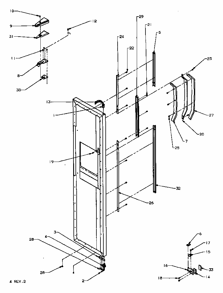 Add On Ice-maker (ic-3/p76213-1w) (cic-4/p76213-2w) (ic-3h/p76213-7w) (cic-4h/p76213-8w) Diagram and Parts List for TR20J-P7739027W  Amana Refrigerator