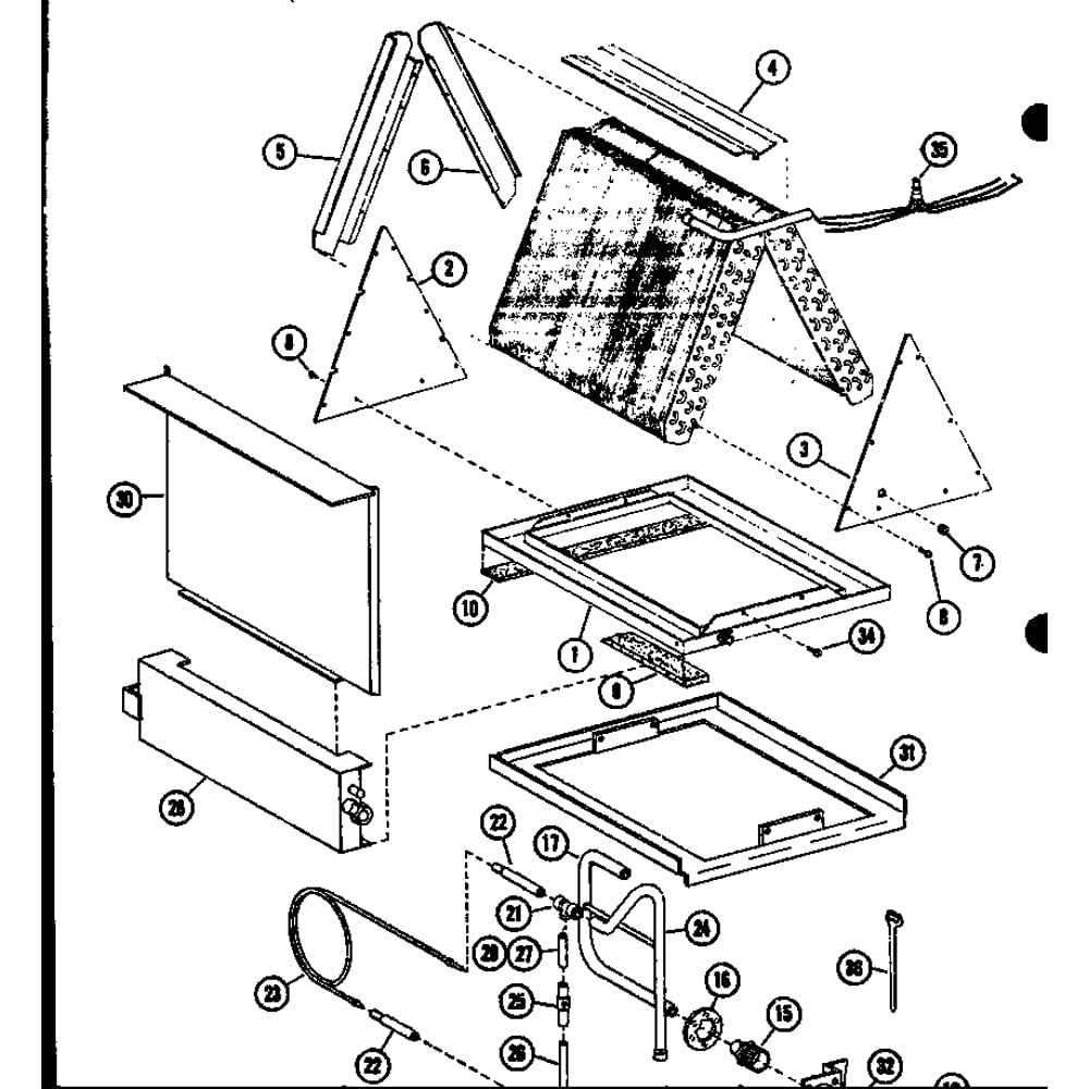 Diagram 5 Diagram and Parts List for EBCH2405M-A P68580-2C Amana Air Conditioner