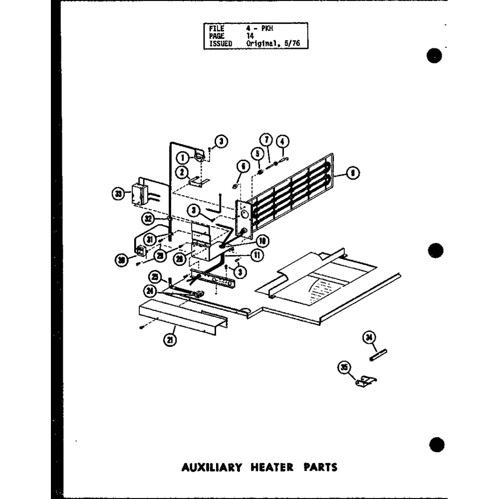 Diagram 2 Diagram and Parts List for D54475-3 P54475-3C Amana Air Conditioner