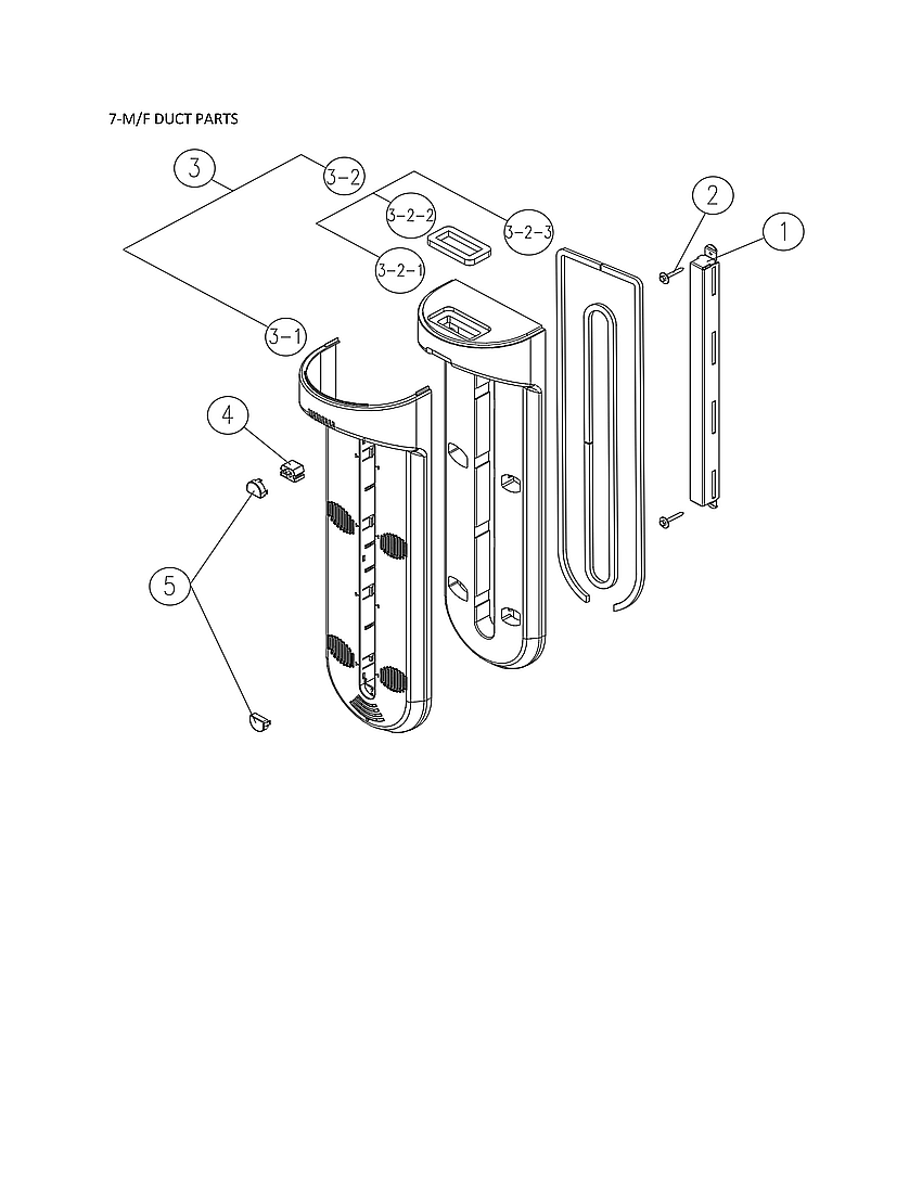 Mf Duct Parts Diagram and Parts List for 11161269220  Kenmore Refrigerator