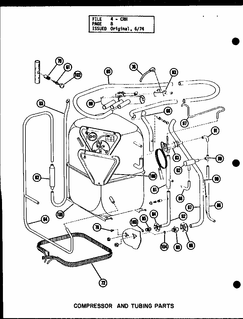 Section 5 Diagram and Parts List for CRH5-1 P58372-43C Amana Air Conditioner