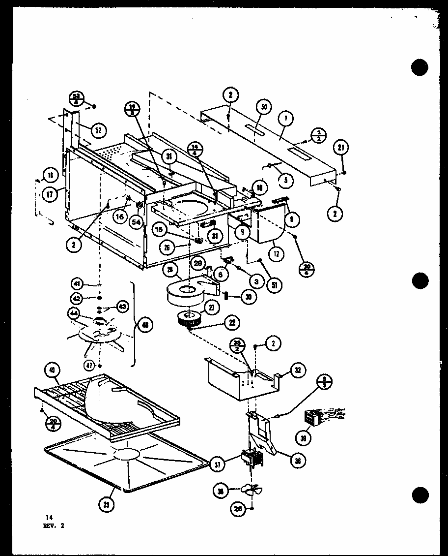 (rcr1020/p8576801s) (rcc1020/p8576901s) (rcc1020/p8576902s) (rcc1020/p8576903s) (rcr720/p8576701s) Diagram and Parts List for RVH6C P8540104S Amana Range