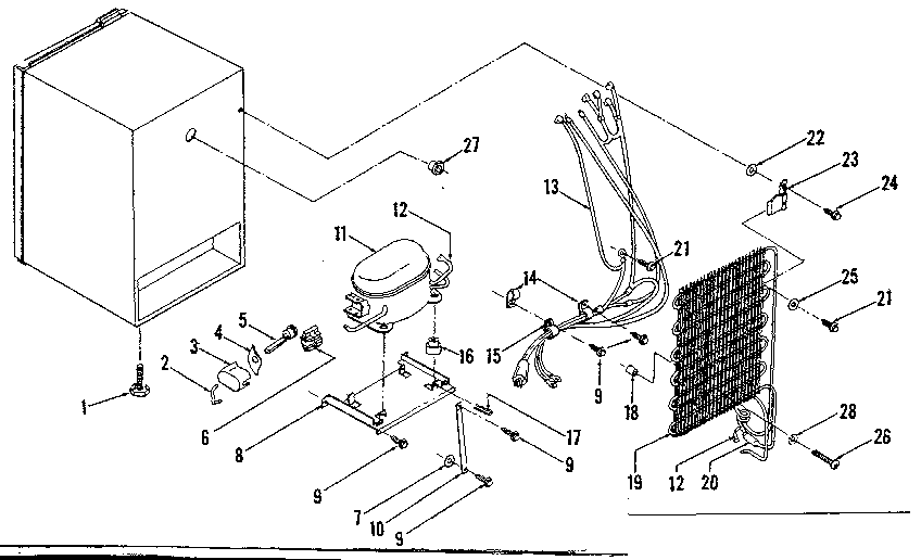 Unit Parts Diagram and Parts List for 21873720  Kenmore Refrigerator