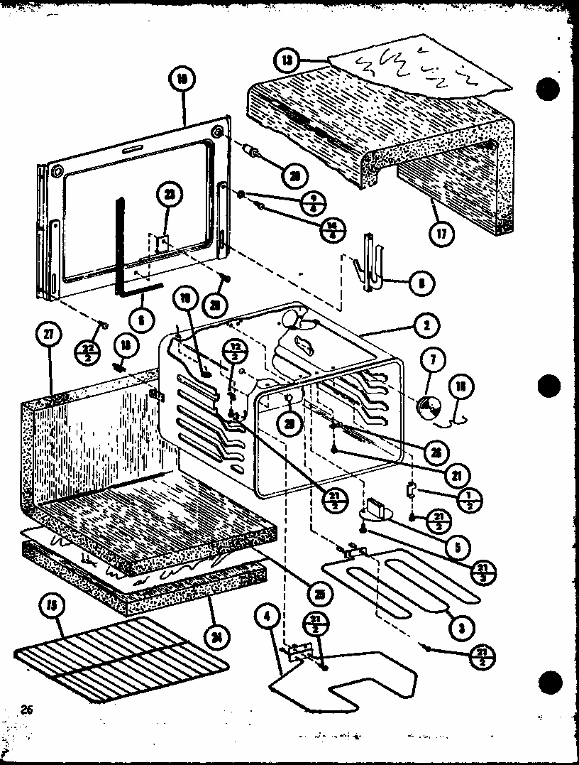 (rcr-700/p85727-1s) (rcr-1010/p85728-1s) (rcc-1010/p85729-1s) Diagram and Parts List for RVH-6 P85401-2S Amana Range