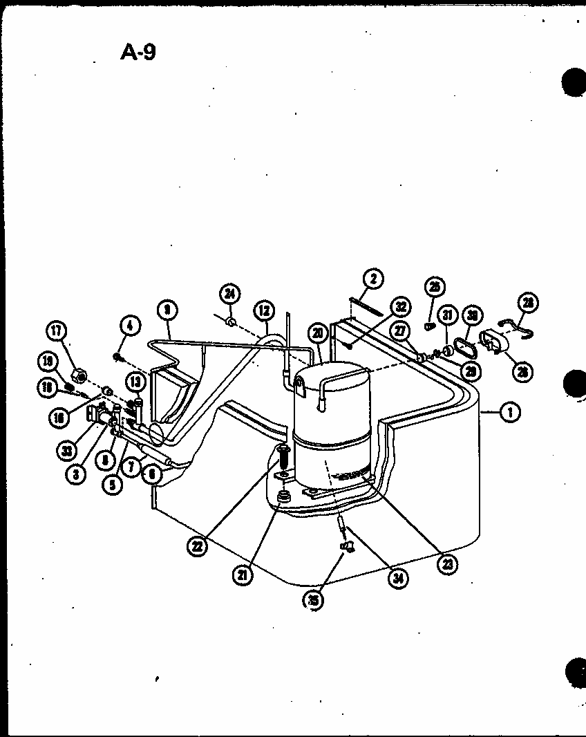 (ercf18-u01b/p67471-11c) (ercf24-u01b/p67471-12c) (ercf30-u01b/p67471-13c) (ercf36-u01b/p67471-14c) (ercf42-u01b/p67471-15c) Diagram and Parts List for ERCF48-U03B P67471-18C Amana Air Conditioner
