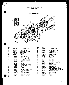 50 Cycle 8 Cube Compact Ice Maker Diagram and Parts List for ESR17N-A-P60350-52WA  Amana Refrigerator