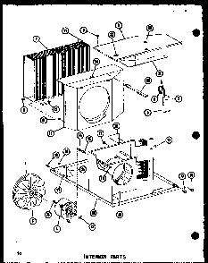 Interior Parts Diagram and Parts List for ES218-3SPT P67535-2R Amana Air Conditioner