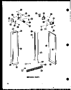 Interior Parts Diagram and Parts List for SD19W-P60340-36W  Amana Refrigerator