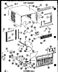 Section 3 Diagram and Parts List for ES12-2MN P68818-2R Amana Air Conditioner