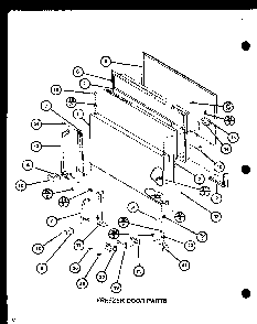 Section 9 Diagram and Parts List for CIC-4H-P7621308W  Amana Refrigerator