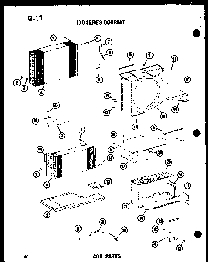 Coil Parts Diagram and Parts List for ES12-2MS P54974-48R Amana Air Conditioner