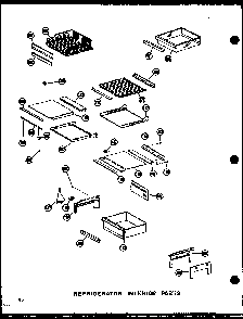 Refrigerator Interior Parts Diagram and Parts List for SDI22N-1-C-P60230-91WC  Amana Refrigerator