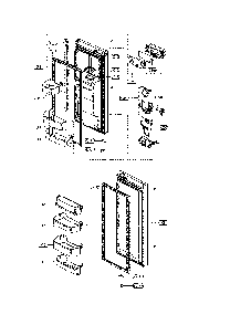 Refrigerator Door Diagram and Parts List for 11173307910  Kenmore Refrigerator