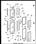 FZ DOOR ASSY Diagram and Parts List for SDI22N P6020165W Amana Refrigerator