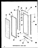 REF DOOR ASSY Diagram and Parts List for SDI22N P6020165W Amana Refrigerator