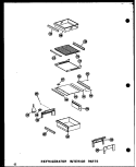 REF INTERIOR PARTS Diagram and Parts List for SDI22N P6020165W Amana Refrigerator