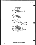 FZ INTERIOR PARTS Diagram and Parts List for SDI22N-1 P6023072W Amana Refrigerator