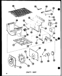 CAVITY ASSY Diagram and Parts List for SDI22N-1 P6023072W Amana Refrigerator