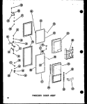 FZ DOOR ASSY Diagram and Parts List for SDI22W P6034020W Amana Refrigerator