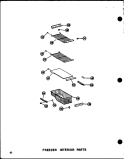 FZ INTERIOR PARTS Diagram and Parts List for SDI22W P6034020W Amana Refrigerator