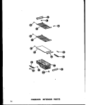 FZ INTERIOR PARTS Diagram and Parts List for SDI22W P6034046W Amana Refrigerator