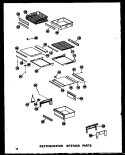 REF INTERIOR PARTS Diagram and Parts List for SDI22W P6034046W Amana Refrigerator